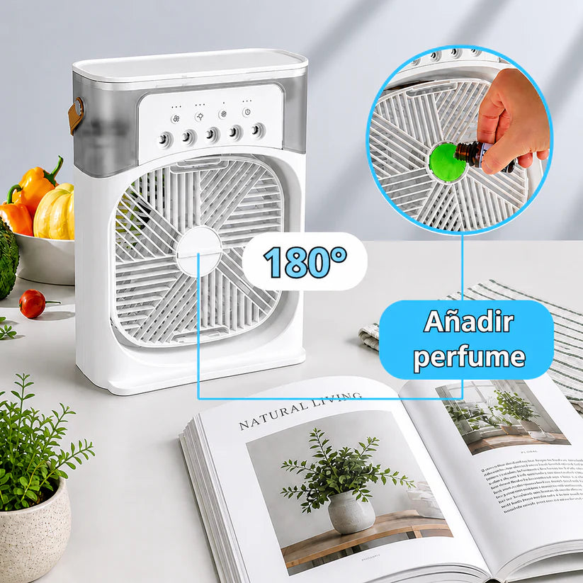 Ventilador de Niebla Fría con Humidificador USB